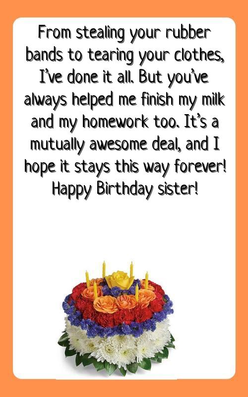 birthday wishes 4 sister